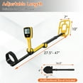 thumbnail image 3 of Gymax Foldable Metal Detector for Adults Professional & Waterproof Gold Detector, 3 of 10
