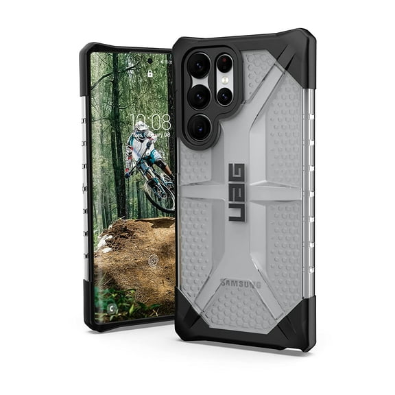 UAG Samsung Galaxy S22 Ultra 5G Case [6.8-inch Screen] Rugged Lightweight Slim Shockproof Transparent Plasma Protective Cover, Ice