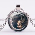 thumbnail image 4 of Jiaroswwei Vintage Women Moon Angel Cabochon Glass Pendant Sweater Chain Necklace Jewelry, 4 of 7