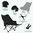 thumbnail image 3 of SUSUZI Folding Camping Chair, Camping Lounge Chair with Detachable Footrest Adjustable Backrest, Portable Folding Chair, 3 of 9
