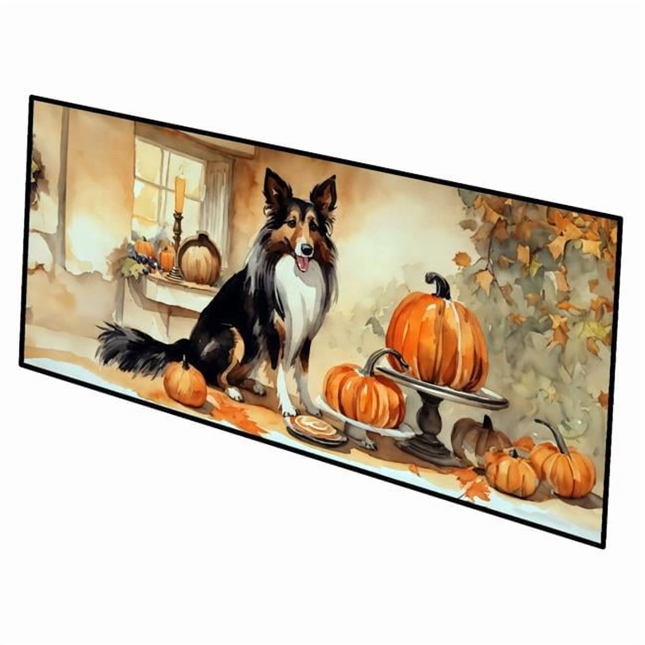Miniature Pinscher Fall Kitchen Pumpkins Runner Mat 28x58 58 in x 28 in