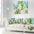 thumbnail image 3 of Designart Beautiful Cherry Blossom n Spring - Floral Throw Pillow - 16x16, 3 of 5