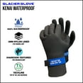 thumbnail image 2 of Glacier Outdoor Kenai Waterproof Black Unisex 2MM Nylon Lined TechLine Neoprene Sharkskin Gloves XL, 2 of 7