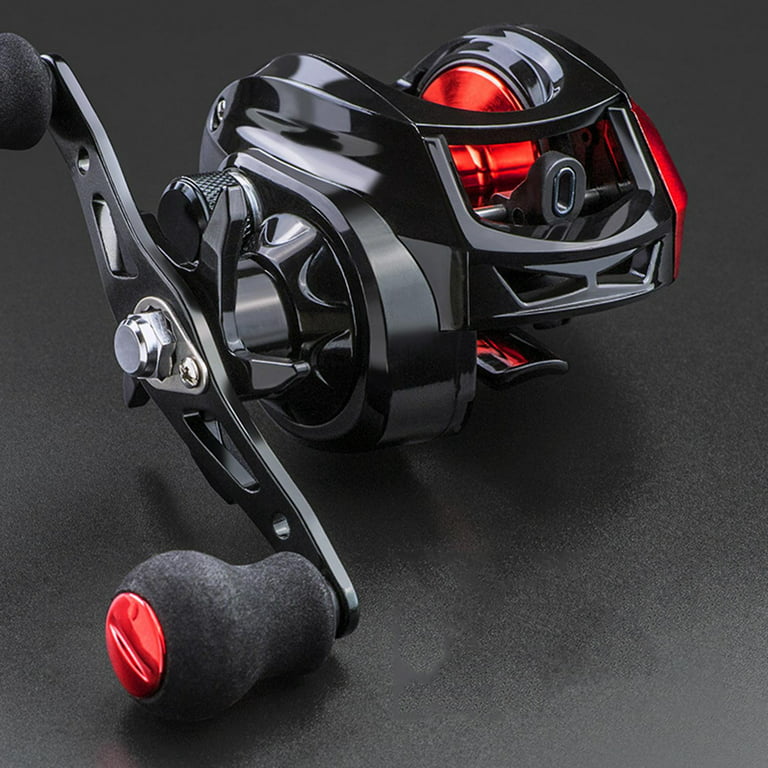  Round Baitcasting Reel, 6.2 : 1 Gear Ratio, Metal Body Lure  Fishing Drum Wheel, Bearing, Magnetic Brakes, Micro Object Baitcaster Fishing  Reel (DKS50 Right Hand) : Sports & Outdoors
