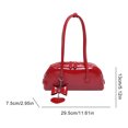 thumbnail image 2 of Chic Hobo Bag Vintage Carrying Fashion Bolsas Axila Pu Shoulder Gran Capacidad Cierre Con El Hombro Diseñador, 2 of 9