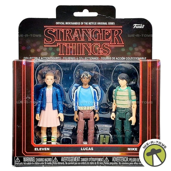 Pre-Owned Stranger Things Eleven Lucas and Mike Action Figure 3Pk Funko 20833