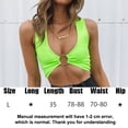 thumbnail image 2 of Summer new waist exposed V-neck chest circle small vest female, 2 of 5