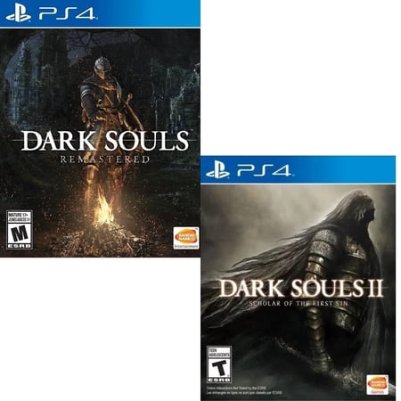 Dark Souls Remastered + II: Scholar of the First Sin PS4 Brand New Game Bundle
