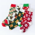 thumbnail image 2 of 5 pares de calcetines con estampado floral a cuadros para mujer Tejido suave y agradable para la piel, algo elástico para tus amigos y familiares, 2 of 5