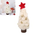 thumbnail image 4 of Fieltro De Lana Árbol De Navidad Decoraciones Pequeñas Exhibición Del Hogar Ventana Adorno De Campana Ambiente De Mesa Para La Temporada Festiva Sensación Ideal, 4 of 7