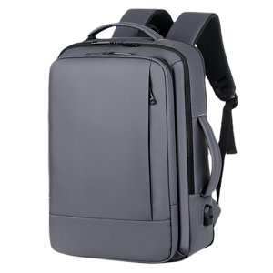 Business Laptop Backpack - College Computer Bag - Slim and Expandable, 31*11*44cm Laptops (Gray)