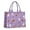 Purple Halloween Pattern, variant on Large Capacity Tote Bag,Purple Halloween Black Cats and Pumpkins Handbag Fashion Luxury Tote Bag,15.7"x13"x 5.1" Inches,Laptop Compatible
