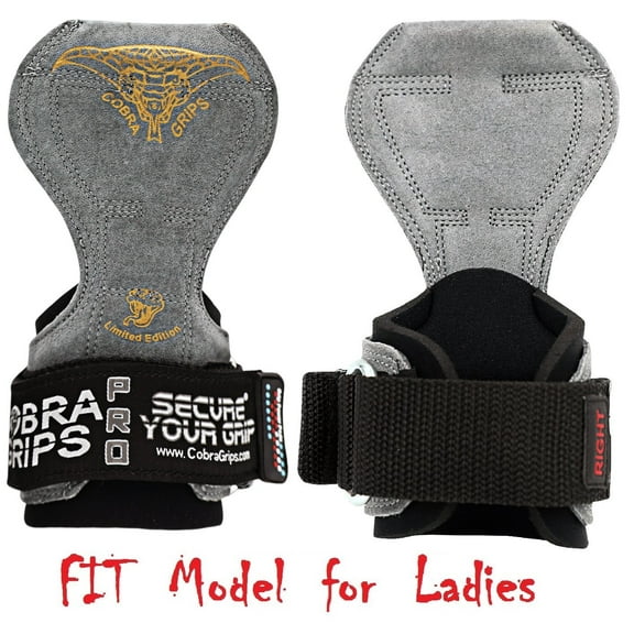 Cobra Grips PRO Weight Lifting Gloves Heavy Duty Straps Alternative Power Lifting Hooks Best For Deadlifts Adjustable Neoprene Padded Wrist Wraps Support Bodybuilding