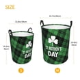 thumbnail image 3 of KLL St Patrick's day Waterproof Foldable Laundry Hamper Bucket with Handles for Storage Bin,Kids Room,Home Organizer-Small, 3 of 6
