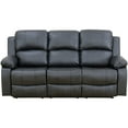thumbnail image 5 of AUKFA 3 Seats Recliner Sofa Chair, Home Theater Sofa with Flipped Backrest and Cupholder, Black, 5 of 14