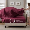 thumbnail image 5 of 7-Piece Full White Comforter Set, All Season Bed in a Bag for Adults & Kids with Sheets & Pillowcases, 5 of 10