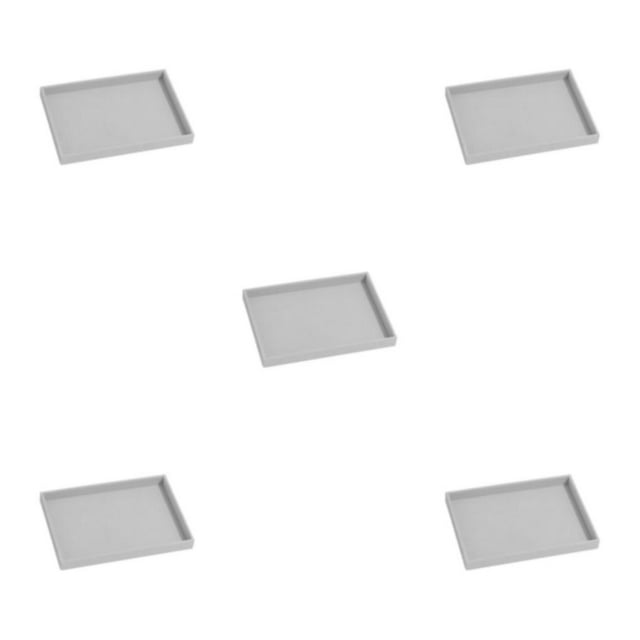 Baohd Exquisite Craft And Scratch-proof Showcase Jewelry Trays For Bangles And Watch Grey 5Set
