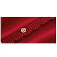 thumbnail image 5 of Godderr Newborn Baby Girls Knit Sweater Knitwear Cardigan Sweater Fall Spring Lapel Lacey Jackets Knitted Solid Color Outwears Coats with Buttons for 6M-3Y, 5 of 7