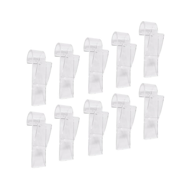 10 perchas resistentes para toallas calentadas, resistentes y duraderas para colgar en el baño. Claro