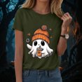 thumbnail image 2 of Duqingm Halloween Shirts for Women Fall Tee Shirt Funny Graphic Tshirt Clothes,L, 2 of 7