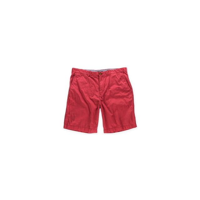 Tommy Hilfiger Mens Classic Casual Chino Shorts, Rojo, 40 Tommy Hilfiger chino