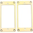 thumbnail image 2 of ZOUSSIQI Pickup Frame Mounting Rings, 2Pcs Metal Humbucker Pickup Ring Electric Guitars Replacement Parts(Gold) CA919-63173, 2 of 7