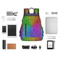 thumbnail image 6 of Daiia Colorful Glitter School Backpack for Men and Women Lightweight Backpack Durable Backpack Water-Resistant,Travel,Work Bag, 6 of 9