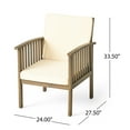 thumbnail image 7 of Outdoor Chairs (2) - Stylish And Furniture Wood ( Of 2) Seat Dimensions: 21" X 20.5" 25, 7 of 7