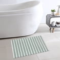 thumbnail image 2 of Mainstays Performance Handwoven Cotton Bath Rug, Soft Sea, 17" x 24", 2 of 7