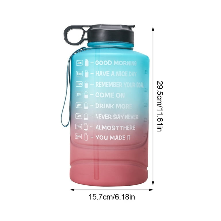 TAL 1 Gallon Motivational Water Bottle, Teal 