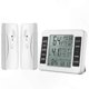 thumbnail image 1 of Digital Wireless Thermometer with Dual Sensors for Refrigerator and Freezer Temperature Monitoring, 1 of 5