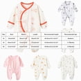 thumbnail image 4 of CAUYDY Preemie Boy Coming Home Outfits Baby Clothing Fall Winter Newborn Long Sleeve Sleepers Infant Boys Cute Romper Bodysuit 0 3 6 9 12 18 24 Months Yellow for Sizes 1-3 Months, 4 of 6