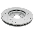 thumbnail image 4 of TRQ Front Performance Brake Rotor Drilled Slotted Pair Set for 1995-2002 Continental / 1996-1997 Cougar / 2001-2005 Sable / 1996-2007 Taurus / 1996-1997 Thunderbird, 4 of 7