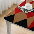 thumbnail image 5 of Acheng Abstract Triangles Square Fitted Tablecloth 100% Polyester Fiber 46*46, 5 of 8