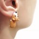 thumbnail image 2 of 6 pares de pendientes de arcilla de aleación hechos a mano Tfixol forma de mordedura de animal, 2 of 8