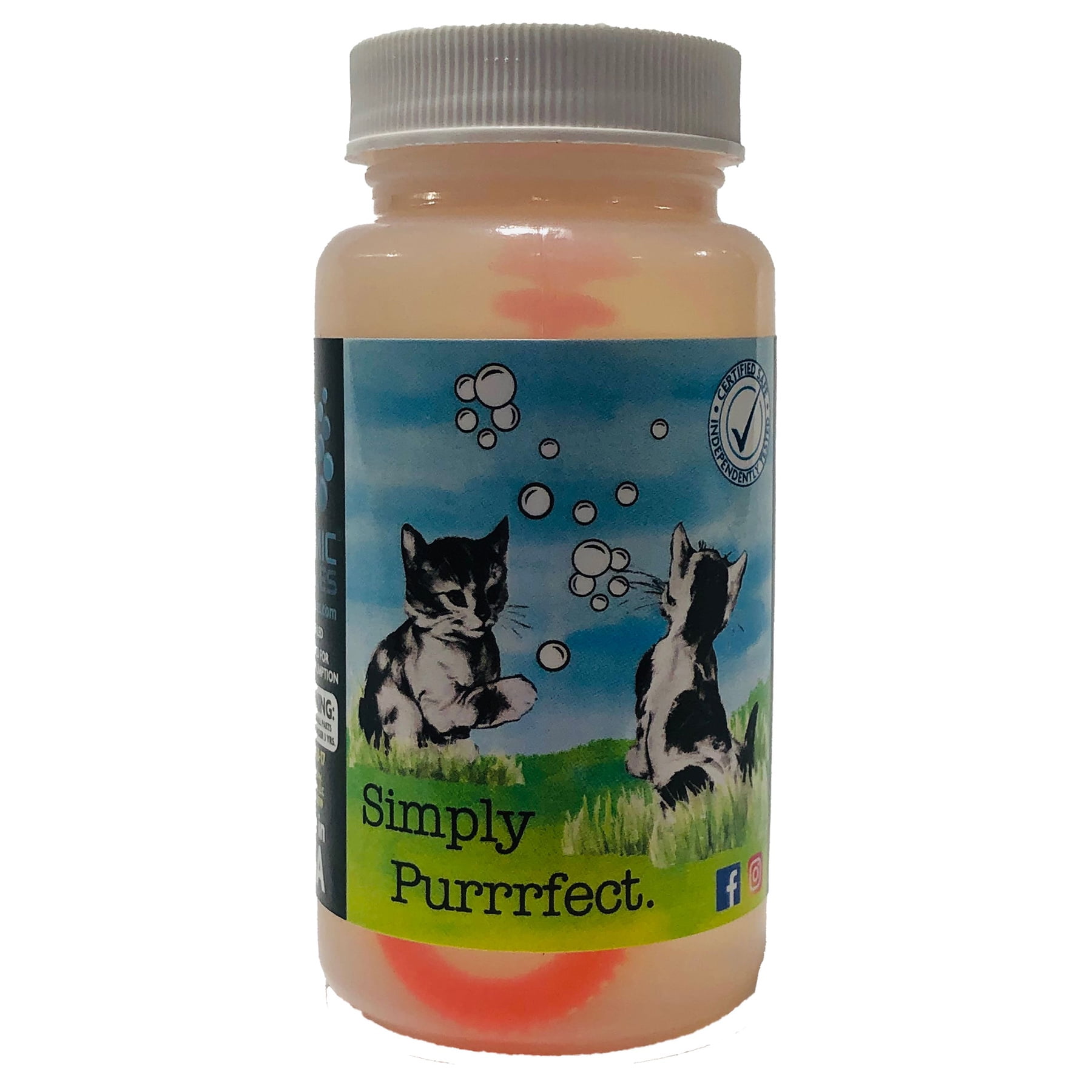 Kitty Love Bubbles, Catnip Scented Bubbles 4oz. Bottle-2 Pack for Cats