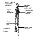thumbnail image 2 of Jet Jlp-150A-10Sh 1-1/2 Ton Lever Hoist 10 Ft. Lift With Ship Yard Hooks, 2 of 8