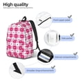 thumbnail image 5 of Balery Plaid Heart Vintage Canvas Backpack for Men and Women - Large Capacity, Durable Travel Laptop Bag for School, Work, Hiking, and Outdoor Activities, 5 of 7