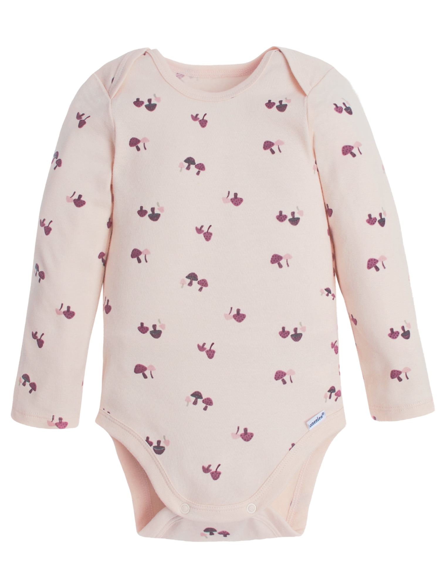 Modern Moments by Gerber Baby Girl Long Sleeve Onesies Bodysuits, 3-Pack (Newborn - 12M)