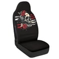 thumbnail image 2 of Uourmeti Elastic Front and Rear Seat Cover Set for Interior Accessories, Polyester Decorative Car Seat Covers Front Seats Cushion, Skull Rose Flag Pattern, 2 of 7