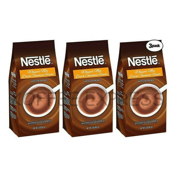 Nestle dark hot chocolate whipper mix 3 x 2 lb bags hot cocoa