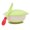 Green White, variant on SPRING PARK Silicone Baby Bowl with Temperature Spoon Lid Feeding Tableware, Perfect Suction Bowls for Toddlers