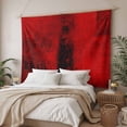 thumbnail image 3 of Red Tapestry for Bedroom Wall Hanging Tapestry, Retro Oil Painting Modern Abstract Art Aesthetics Ceiling Backdrop Tapestries Poster Blanket Wall Decor for Teens Room Living Room Dorm 39" x 59", 3 of 8