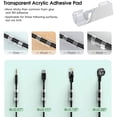 thumbnail image 6 of SUNFICON 60 Pieces Self Adhesive Cable Management Clips, Cable Organizers Sticky Wire Clips Cord Holder for TV PC Laptop Ethernet Cable Desktop Home Office (Small Clear), 6 of 10