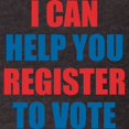 thumbnail image 3 of CafePress - I CAN HELP YOU REGISTER TO VOTE VOLUNTEER VOTER T - Mens Football Shirt, 3 of 4