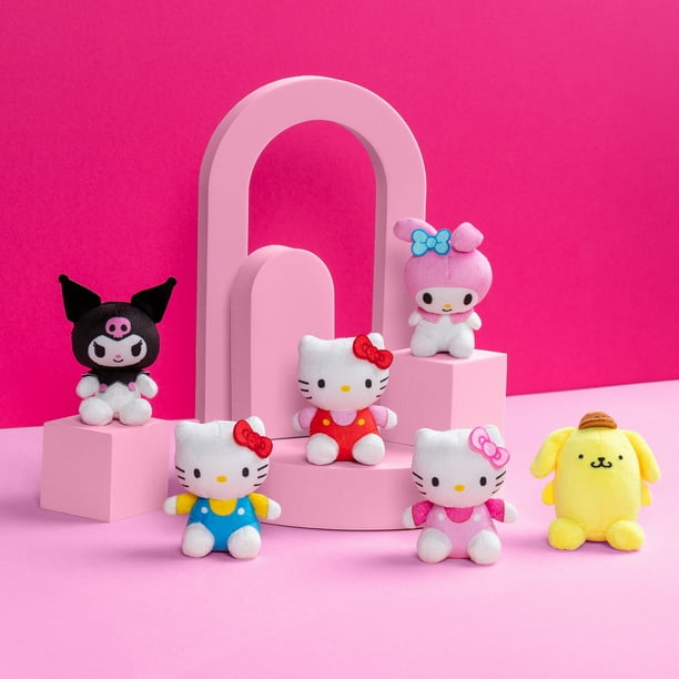 Hello Kitty, Mini Plush Figures, 6 Pack, Micro Sized Collectibles