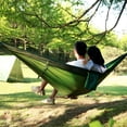 thumbnail image 6 of Topchances Camping Hammock 2-Person Parachute Fabric Hammock with Mosquito Net Green, 6 of 9