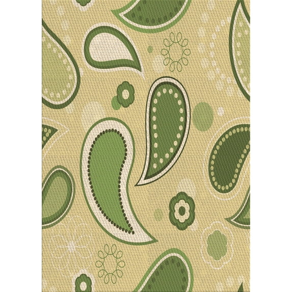 Ahgly Company Machine Washable Indoor Rectangle Transitional Mustard Yellow Area Rugs, 2' x 4'