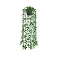 thumbnail image 2 of Clearance Artificial flowers under $5,Hanging Plants Artificial Small Potted Plants For Indoor Outdoor Aesthetic Living Room Shelf Decor (1 Pack), 2 of 5