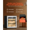 thumbnail image 6 of VEVOR Electric Humidor, 50L, 300 Counts Electric Cigar Humidor Cabinet with Compressor Cooling, Constant Humidity & Temperature Control, Spanish Cedar Wood Shelves & Drawers, 2 Layers, for Household, 6 of 9